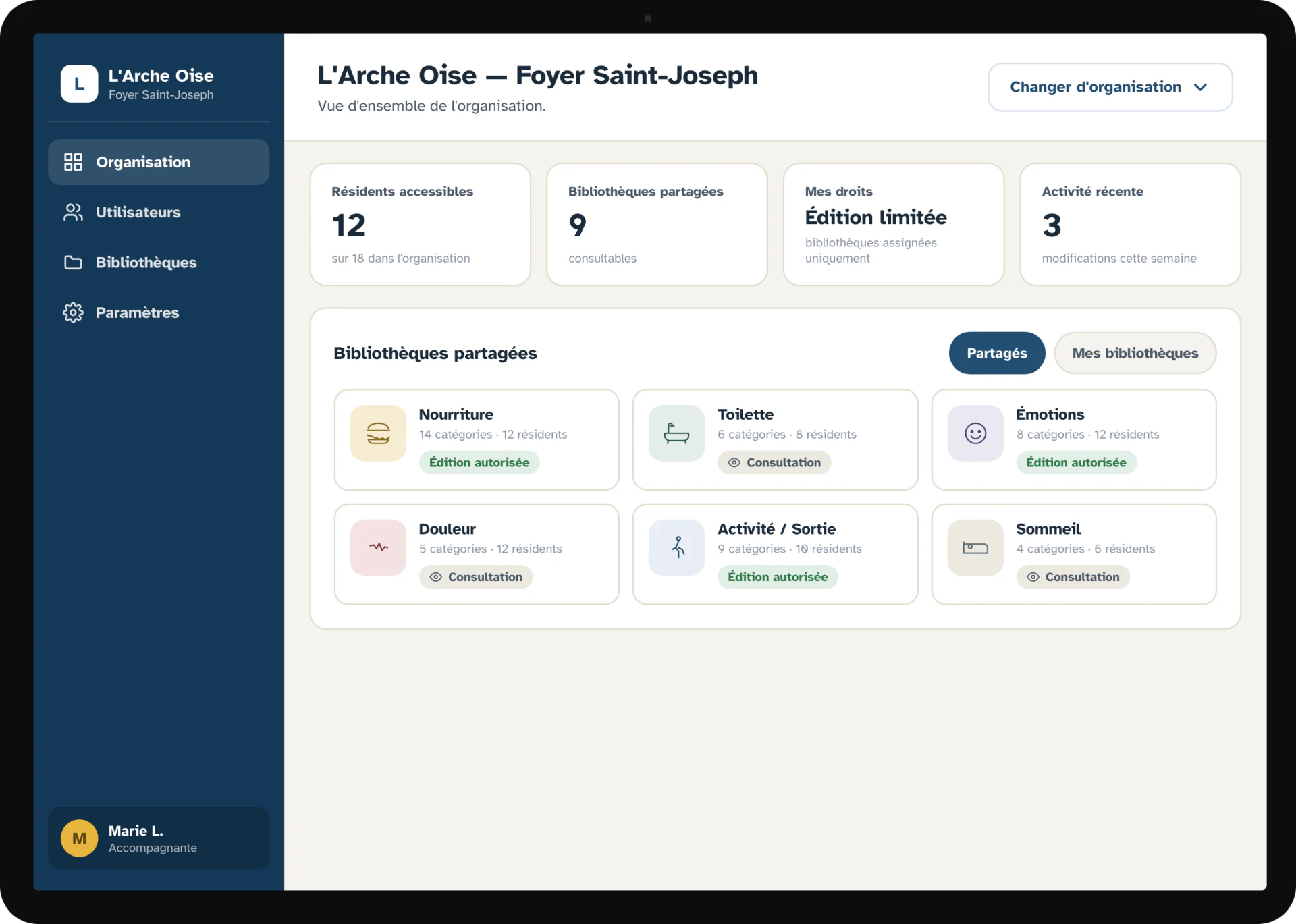 Exprime-toi — Gestion des bibliothèques de communication