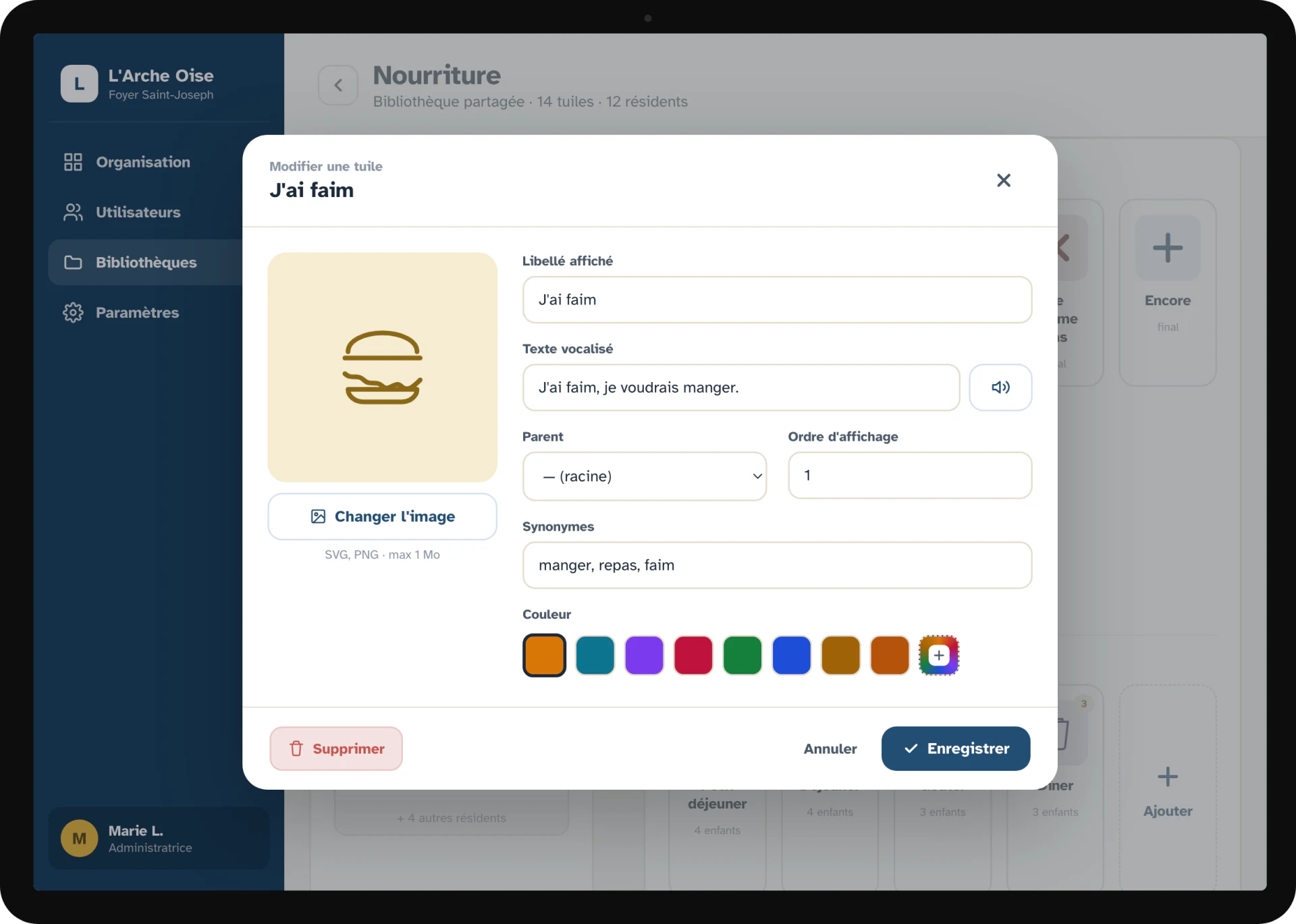 Exprime-toi — Personnalisation avancée d’une tuile