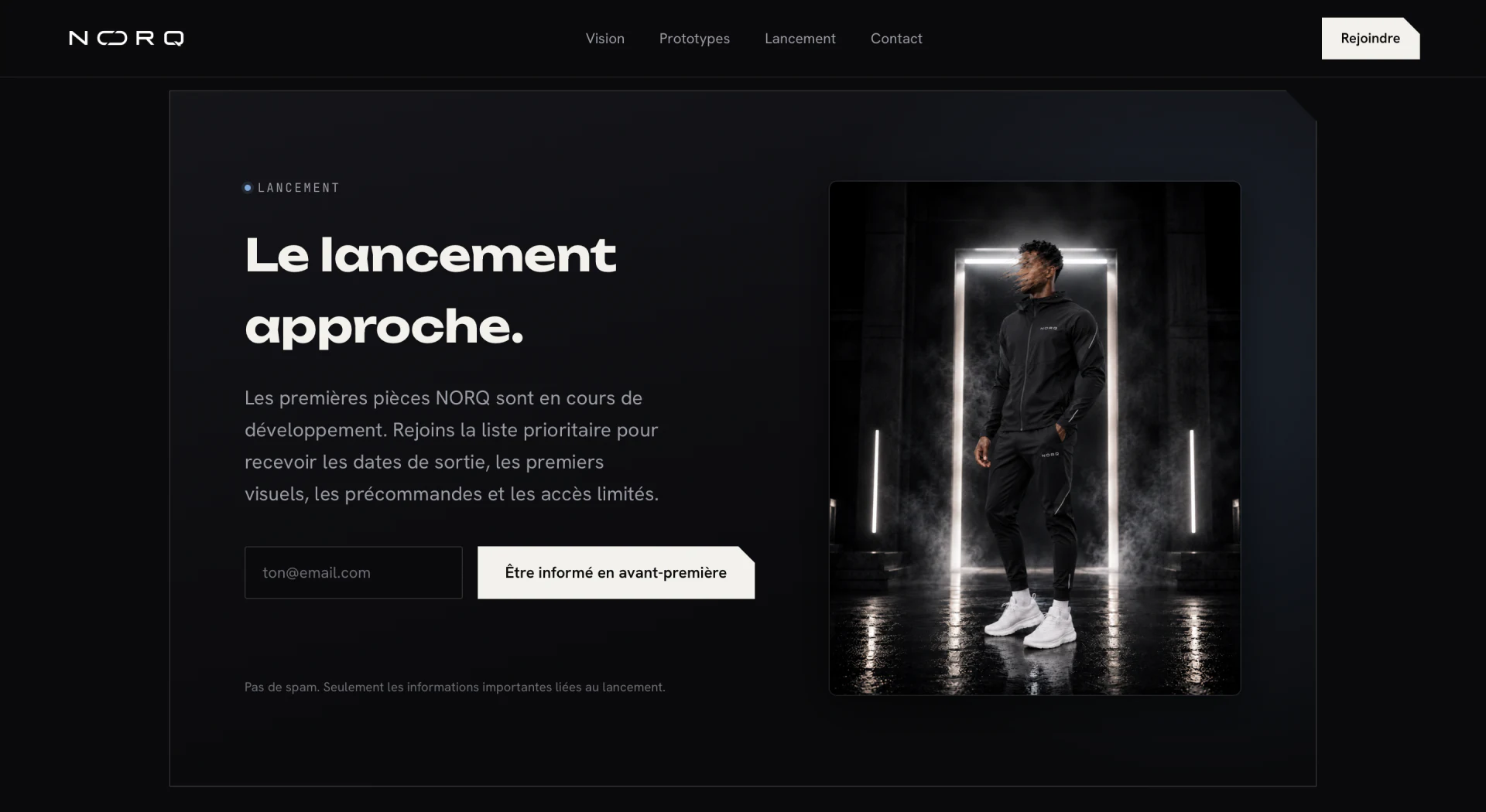 NORQ — Section de lancement et liste prioritaire